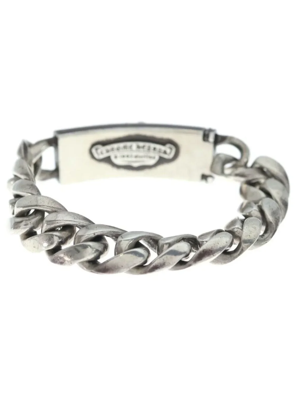 Chrome Hearts Vintage ID Dagger ID Classic Link Bracelet Silver
